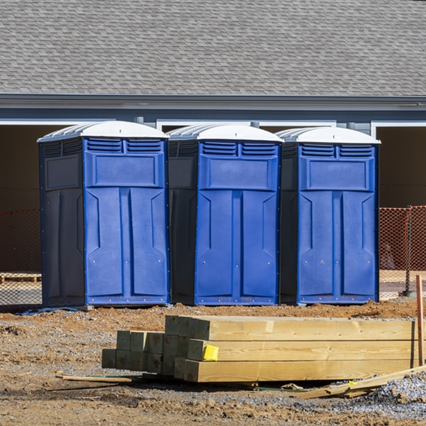 what is the expected delivery and pickup timeframe for the porta potties in Irena